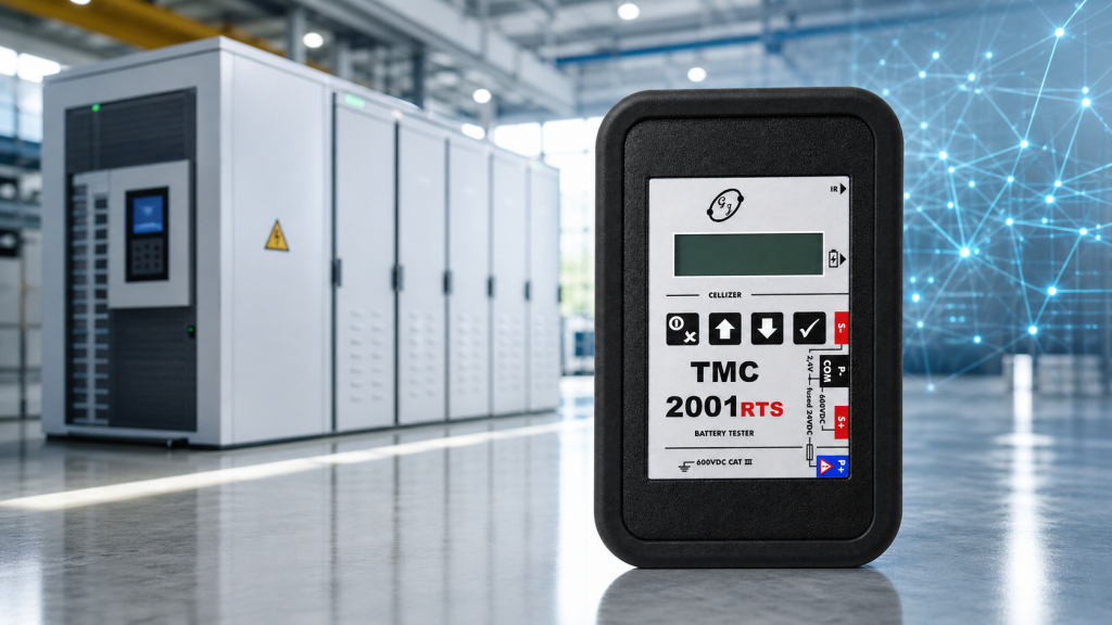 TMC-2001RTS Batterietester in industrieller Umgebung
