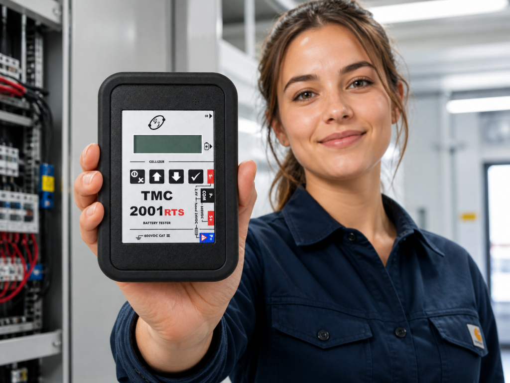 TMC-2001RTS Batterietester im professionellen Serviceeinsatz
